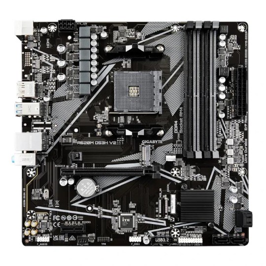Gigabyte placa base a520m ds3h v2  matx am4