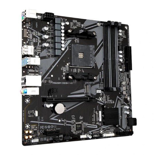 Gigabyte placa base a520m ds3h v2  matx am4