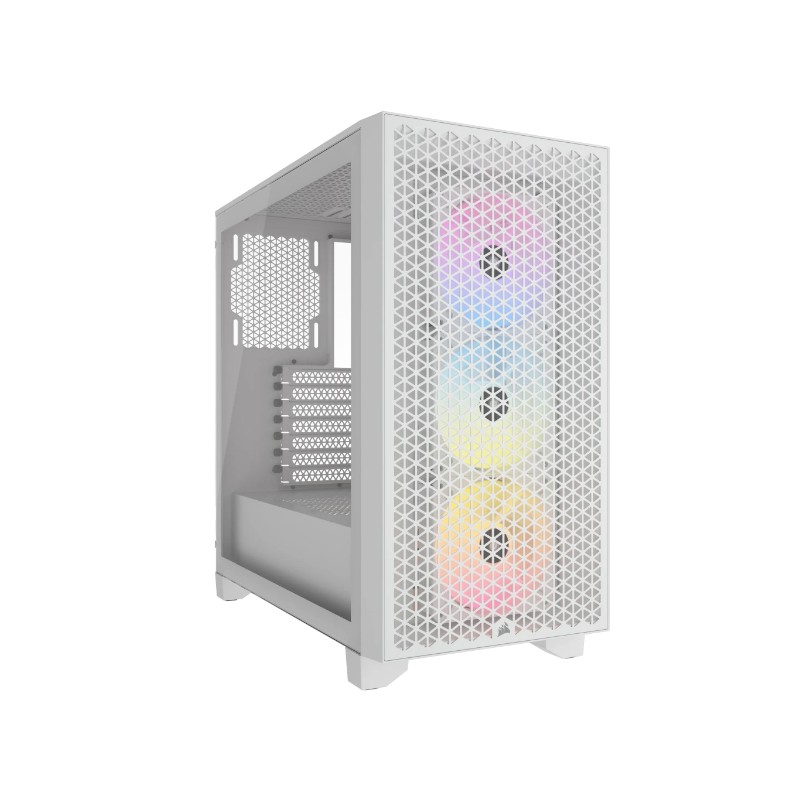 Caja Semitorre Atx 3000d Rgb Airflow Tg White Corsair