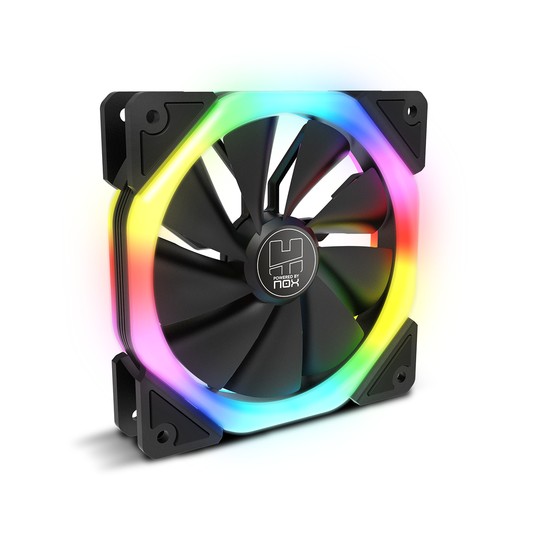 VENTILADOR 120X120 NOX HUMMER S-FAN ARGB RAINBOW