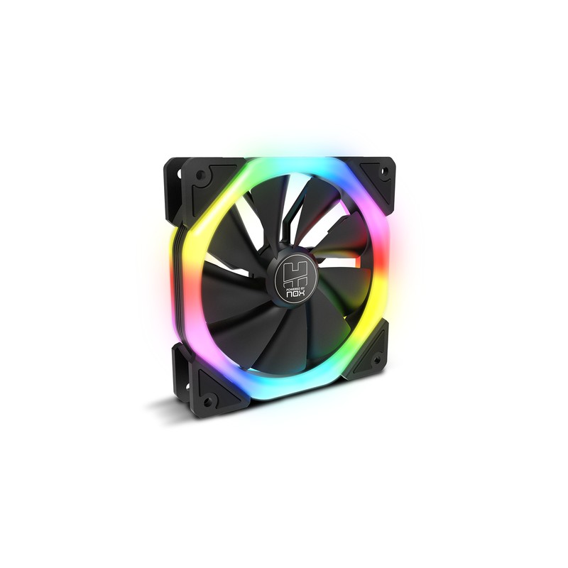 VENTILADOR 120X120 NOX HUMMER S-FAN ARGB RAINBOW