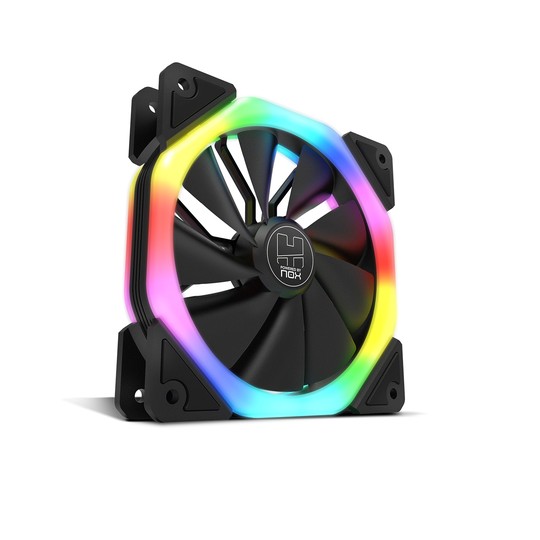 VENTILADOR 120X120 NOX HUMMER S-FAN ARGB RAINBOW