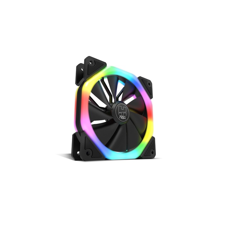 VENTILADOR 120X120 NOX HUMMER S-FAN ARGB RAINBOW