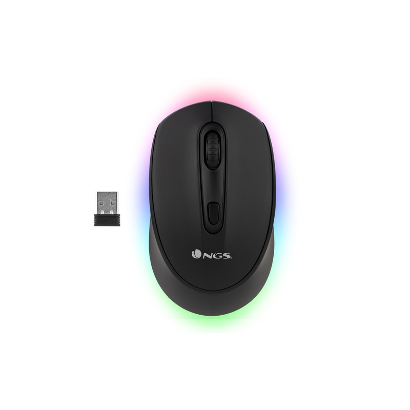 RATON OPTICO WIRELESS NGS SMOG-RB NEGRO