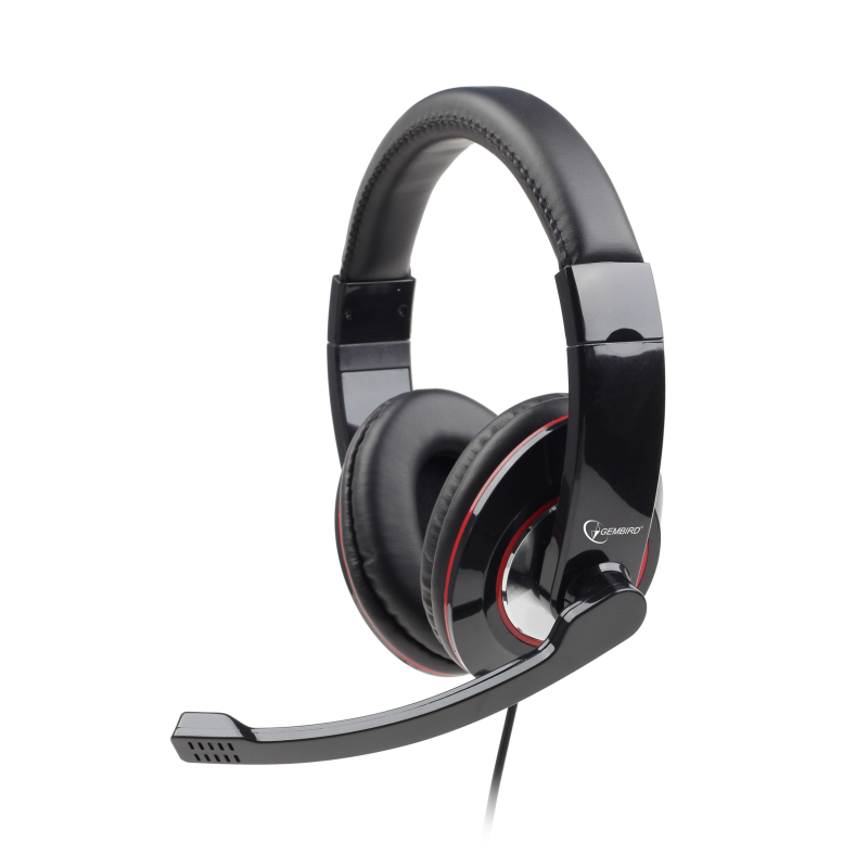 AURICULARES GEMBIRD MICROFONO CONTROL VOL NEGRO  ALAMBRICO