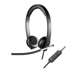 AURICULARES LOGITECH H650e NEGRO MICROFONO ALAMBRICO