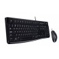 Logitech mk120 teclado + ratón óptico 1000dpi usb