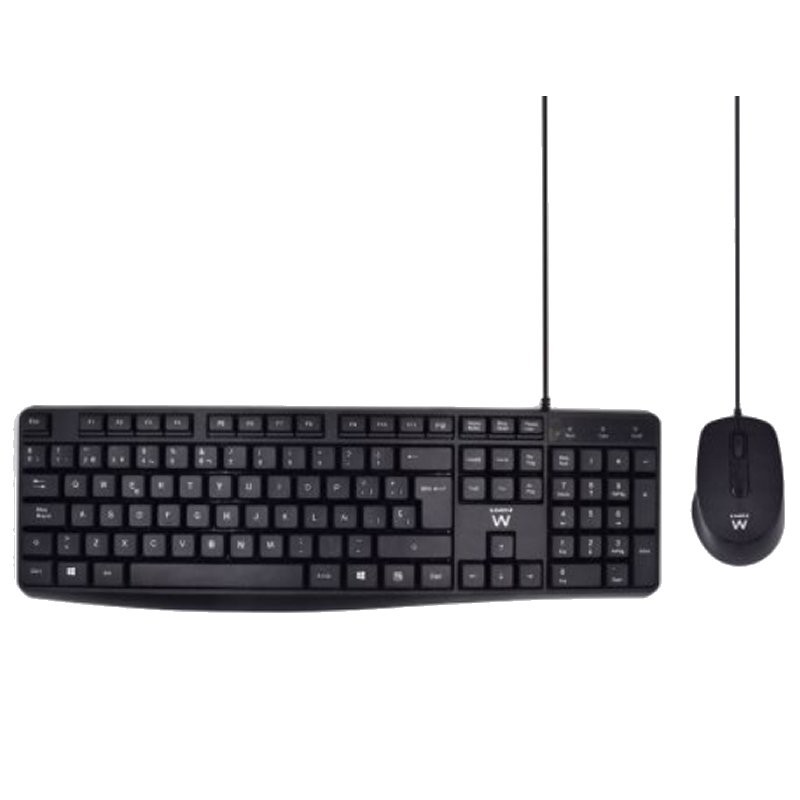 Ewent ew3006 kit teclado+ raton escrit. silenciosa