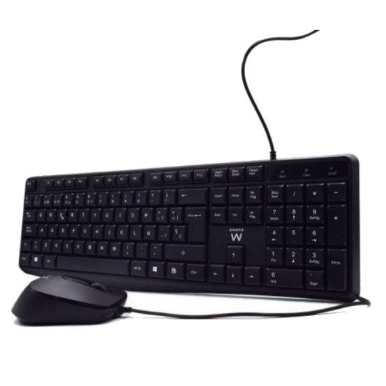 Ewent ew3006 kit teclado+ raton escrit. silenciosa