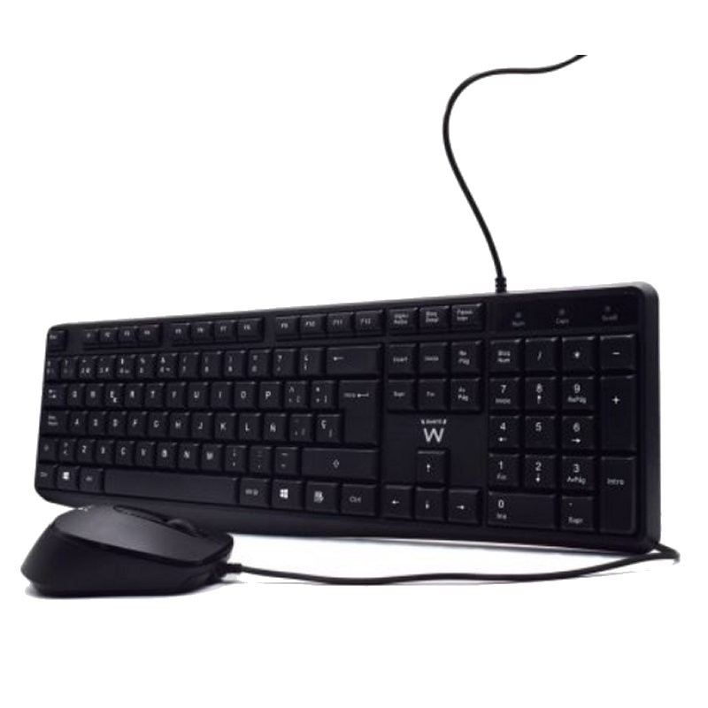 Ewent ew3006 kit teclado+ raton escrit. silenciosa