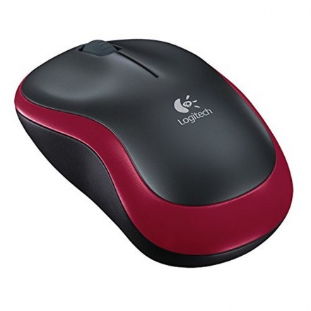 Logitech ratón inalámbrico m185 rojo
