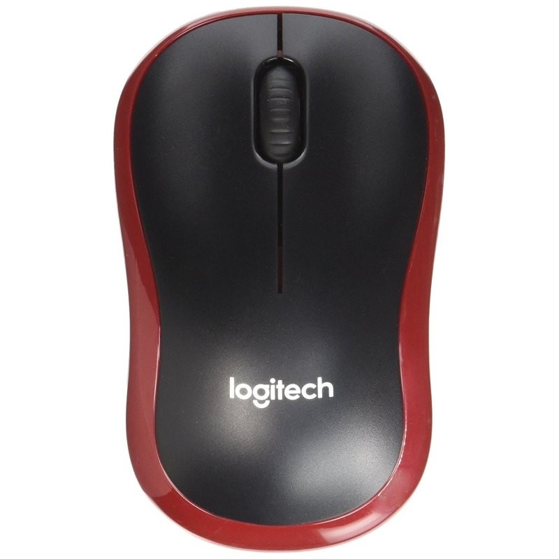 Logitech ratón inalámbrico m185 rojo