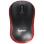 Logitech ratón inalámbrico m185 rojo