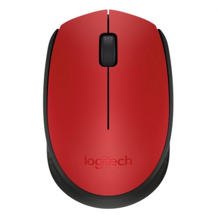 Logitech ratón inalámbrico m171 1000 dpi neg/rojo