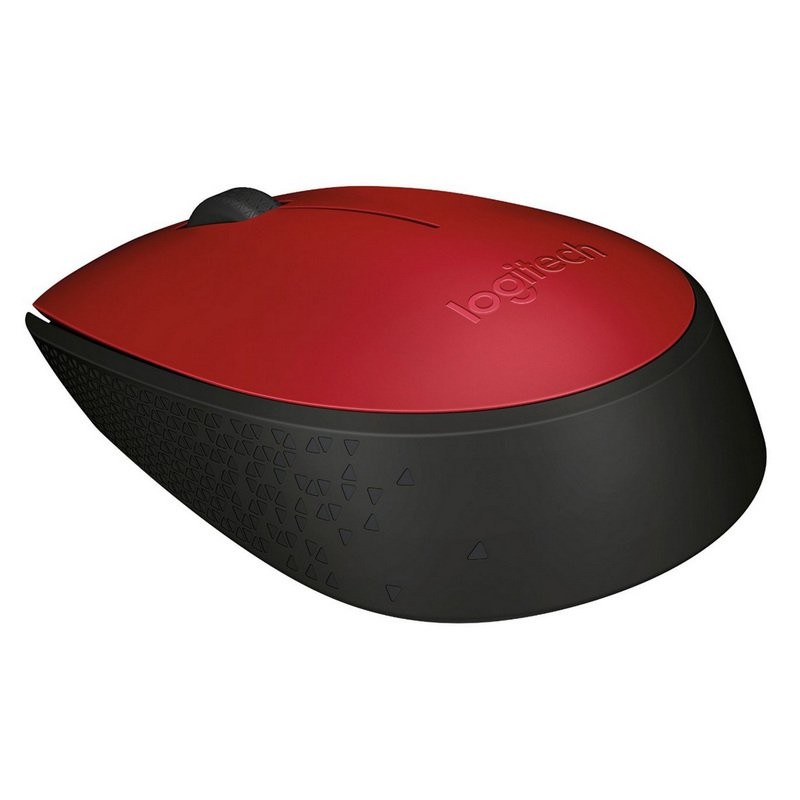 Logitech ratón inalámbrico m171 1000 dpi neg/rojo