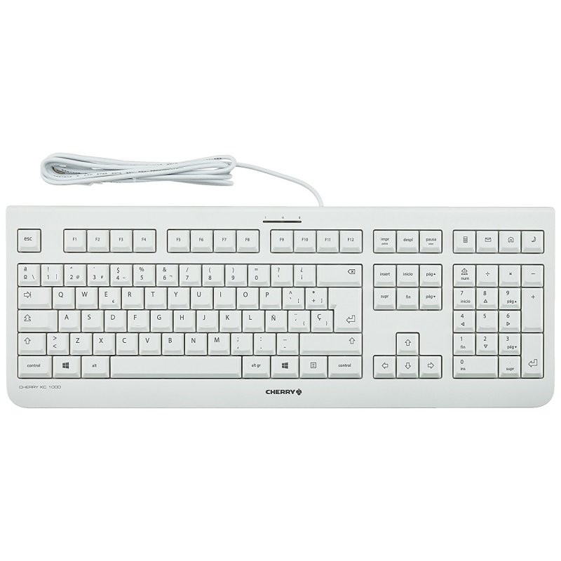 Cherry teclado kc 1000 blanco