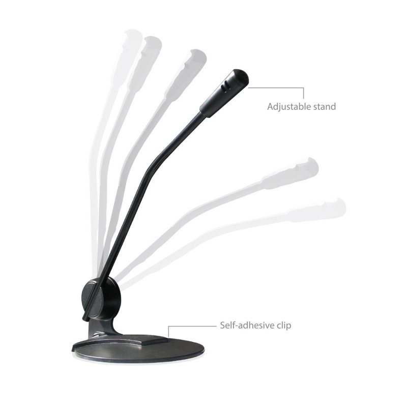 Ewent ew3550 micrófono multimedia negro