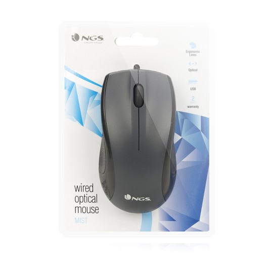 RATÓN ÓPTICO NGS MIST NEGRO