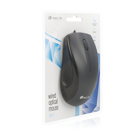 RATÓN ÓPTICO NGS MIST NEGRO