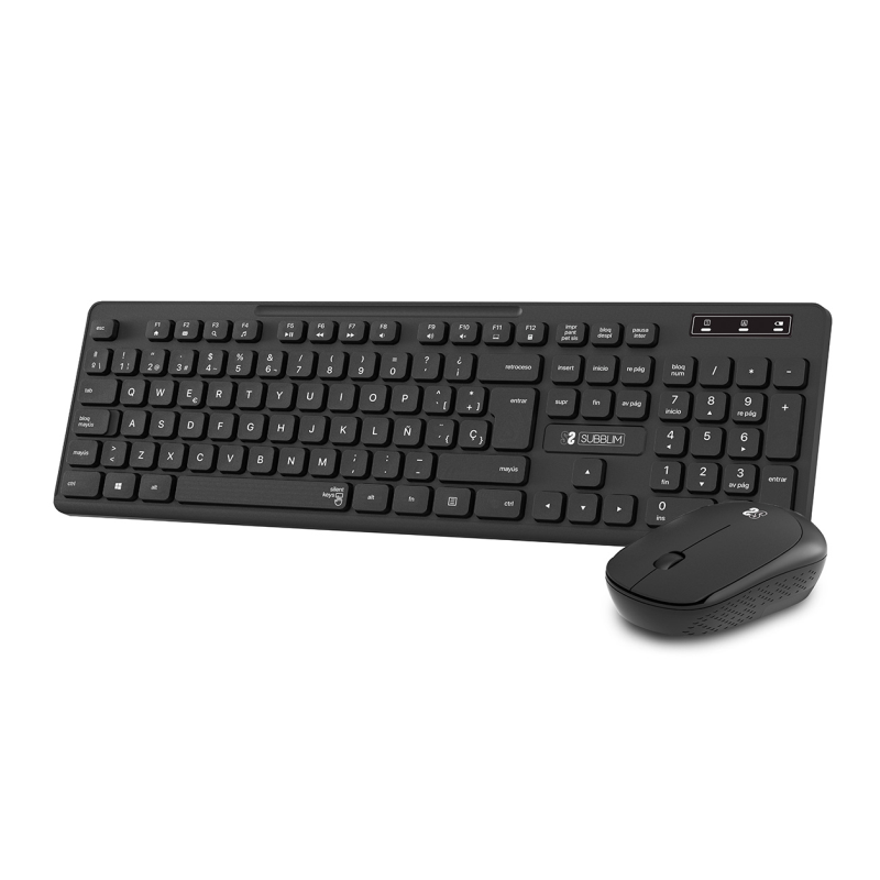 COMBO TECLADO RATON SUBBLIM BUSINESS SLIM SILENCIOSO INALAMBRICO 2.4G