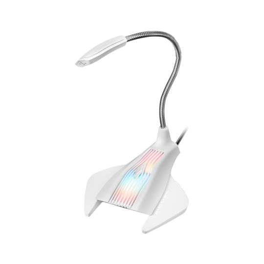 Microfono Mmic Blanco Rgb Mars Gaming