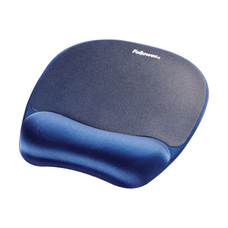 ALFOMBRILLA CON REPOSAMUÑECAS MEMORY FOAM AZUL FELLOWES