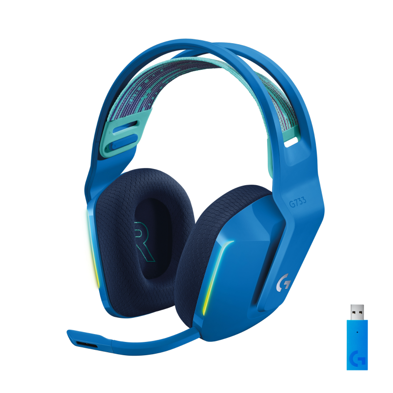 HEADSET LOGITECH G733 LIGHTSPEED WRLS DIADEMA AZUL