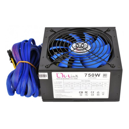 FUENTE DE ALIMENTACION ATX 750W L-LINK LL-PS750-80+