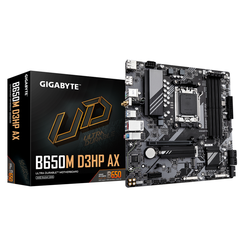 PLACA BASE GIGABYTE B650M D3HP AX AM5 MATX 4XDDR5