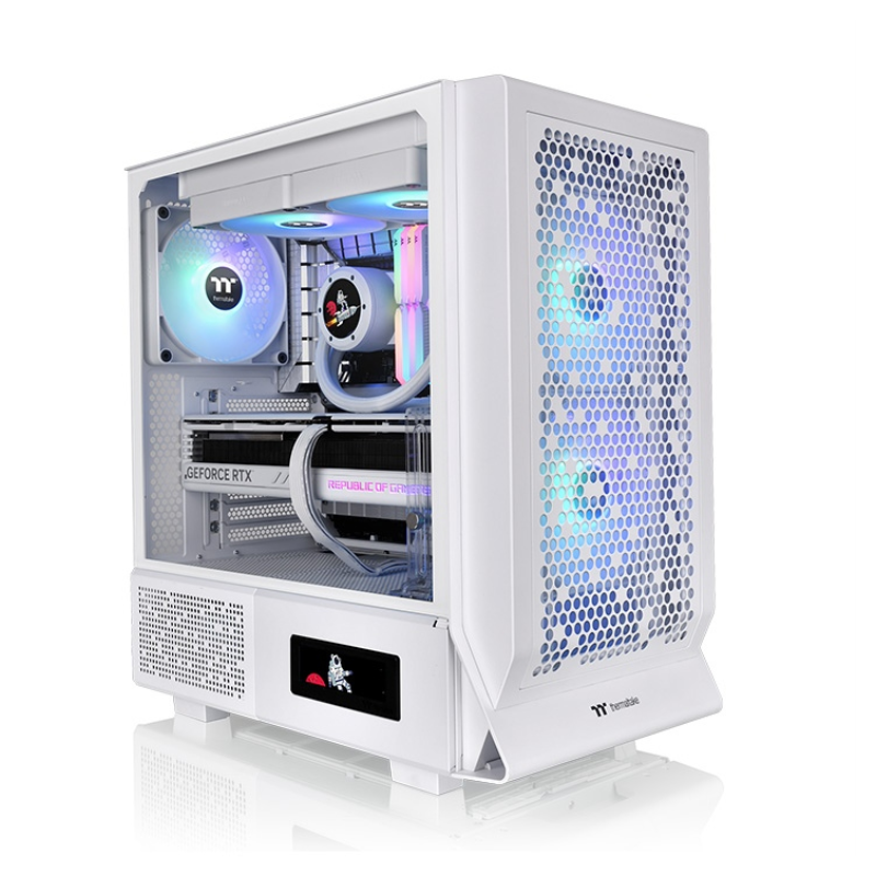 CAJA THERMALTAKE CERES 330 TG ARGB SNOW ATX 2XUSB 3.0 SIN FUENTE BLANCO