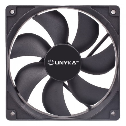 VENTILADOR INTERNO UNYKA 120mm COLOR NEGRO 7 ASPAS