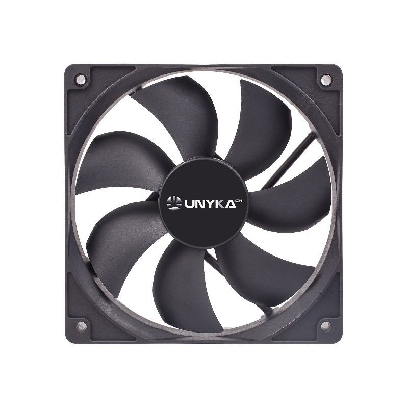 VENTILADOR INTERNO UNYKA 120mm COLOR NEGRO 7 ASPAS