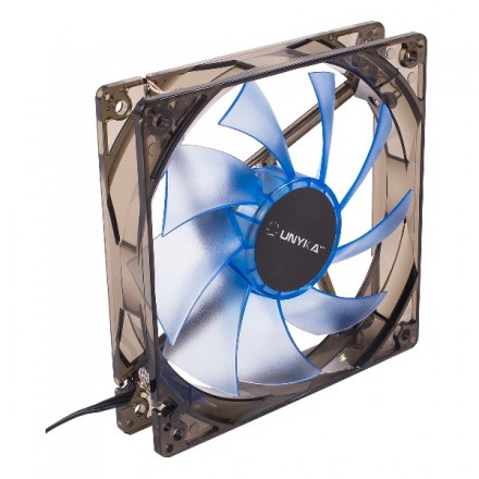 VENTILADOR INTERNO UNYKAch 120mm TRANSLUCIDO CON LED BLUE 9 ASPAS