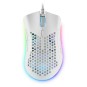 MOUSE MARS GAMING RGB MMEX DISE¾O HIVE WHITE 32Kdpi PIXART 3389PRO SWITCH SUPERFICIE PERFORADA ILUMINACION RGB CHROMA