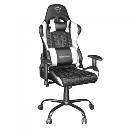 SILLA GAMER TRUST GXT 708 RESTO GAMING GIRATORIA 360  ELEVADOR DE GAS CLASE 4 RESPALDO AJUSTABLE ENTRE 90º Y 180º  COLOR NEGRO /