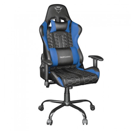 SILLA GAMER TRUST GXT 708 RESTO GAMING GIRATORIA 360  ELEVADOR DE GAS CLASE 4 RESPALDO AJUSTABLE ENTRE 90º Y 180º  COLOR NEGRO /