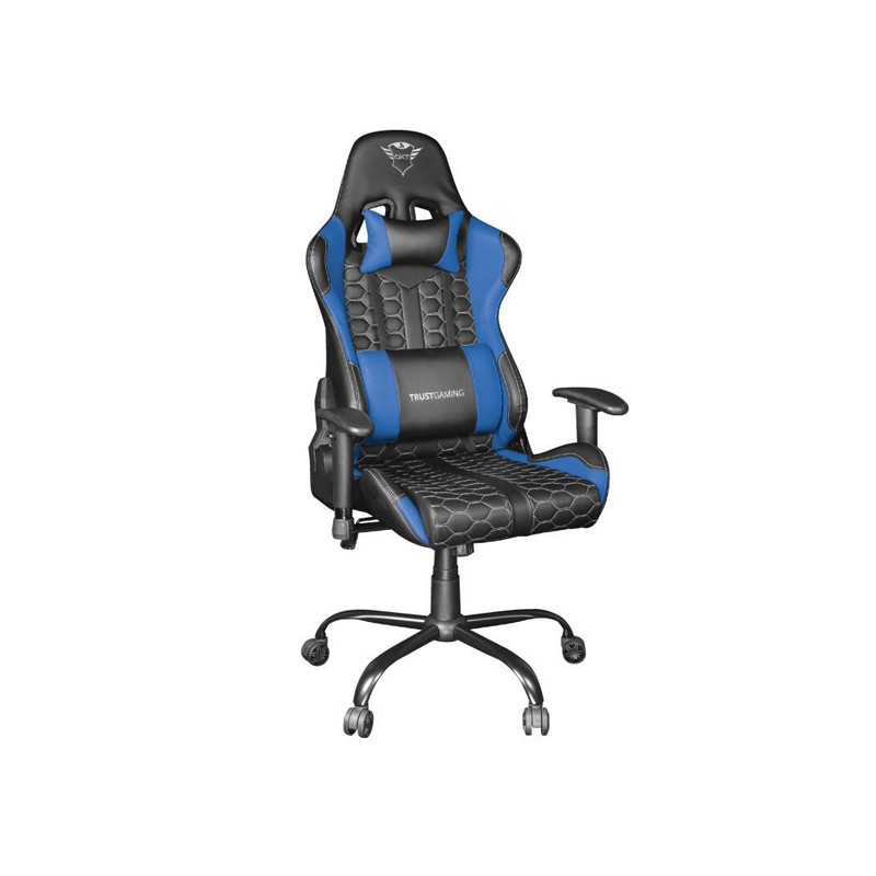 SILLA GAMER TRUST GXT 708 RESTO GAMING GIRATORIA 360  ELEVADOR DE GAS CLASE 4 RESPALDO AJUSTABLE ENTRE 90º Y 180º  COLOR NEGRO /