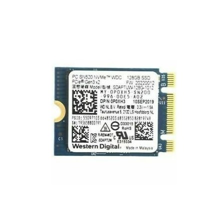 DISCO M.2 128GB WESTERN DIGITAL SN520 M.2 2242 PCIe 3.0 NVMe OEM (procedente de ampliacion de portatiles nuevos)