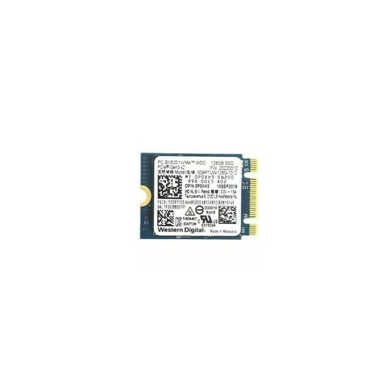 DISCO M.2 128GB WESTERN DIGITAL SN520 M.2 2242 PCIe 3.0 NVMe OEM (procedente de ampliacion de portatiles nuevos)