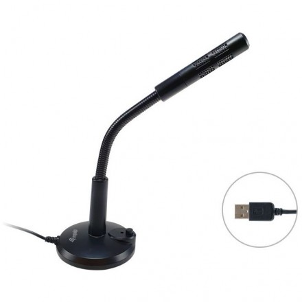 MICROFONO SOBREMESA EQUIP LIFE ONMIDIRECCIONAL USB BRAZO FLEXIBLE BOTON MUTE