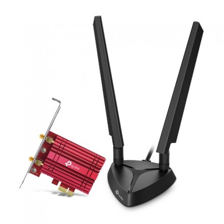 PCI EXPRESS WIFI 6E DUALBAND Y BLUETOOTH 5.2 TP-LINK ARCHER TXE75E WIFI 6 AXE5400 Bluetooth 5.2 BASE CON ANTENAS MAGNETICAS