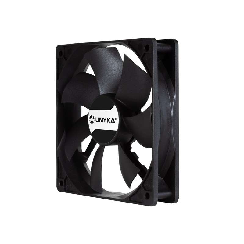VENTILADOR INTERNO UNYKA 120mm DOBLE BOLA CONNECTOR 4 PINES CON CONTROL DE TEMPERATURA