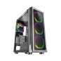 CAJA E-ATX TORRE GAMING MARS GAMING MC-NEO BLACK PREMIUM 4 VENTILADORES ARGB FRONTAL Y LATERAL DE CRISTAL TEMPLADO SIN FUENTE DE