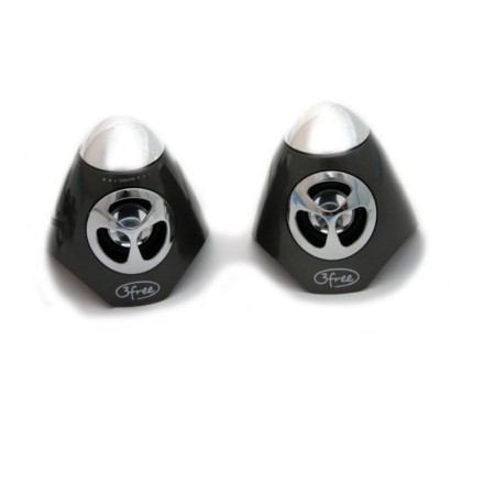 ALTAVOCES 2.0 3FREE SPK100W 2W+2W NEGRO ALIMENTACION POR USB