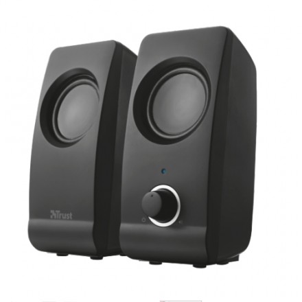 ALTAVOCES 2.0 TRUST 2.0 REMO SPEAKER SET 8W RMS ALIMENTADOS POR USB CONTROL VOLUMEN NEGRO 17595
