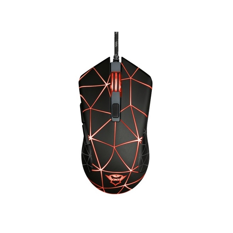 MOUSE TRUST GAMING RGB GXT 133 LOCX ILUMINACION LED 800-4000ppp DPI 6 BOTONES PROGRAMABLES 22988