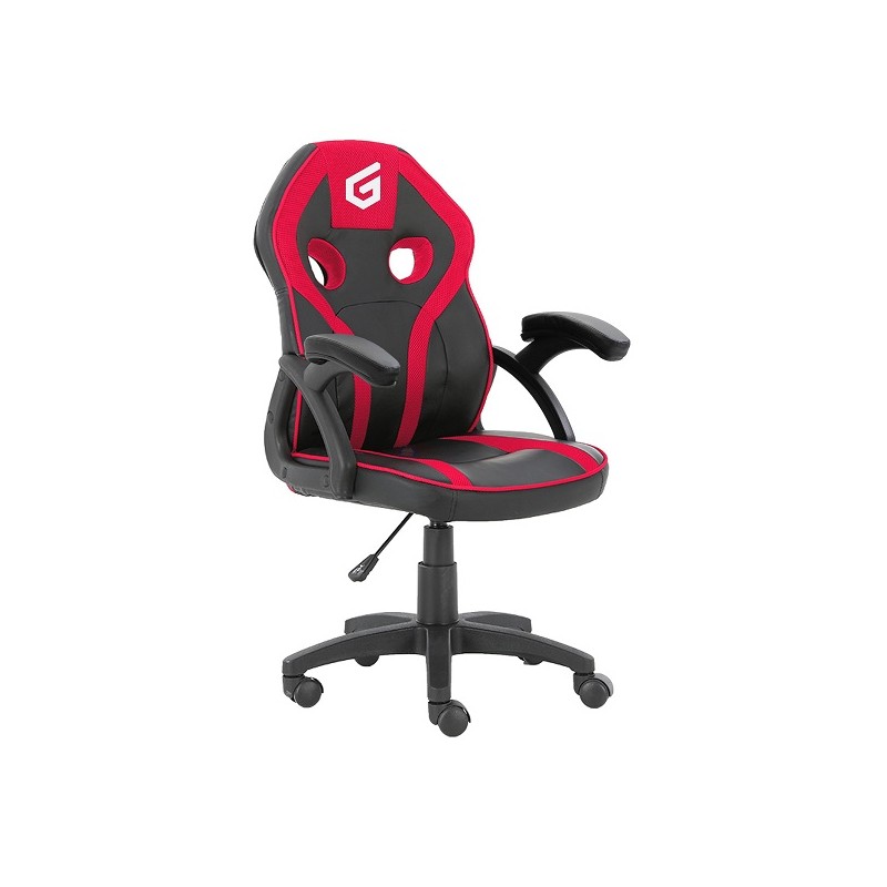 SILLA GAMER JUNIOR CONCEPTRONIC EYOTA06R COLOR NEGRO DETALLES EN ROJO RECUBRIMIENTO PU DE ALTA CALIDADDISEÑO ERGONOMICO