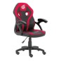 SILLA GAMER JUNIOR CONCEPTRONIC EYOTA06R COLOR NEGRO DETALLES EN ROJO RECUBRIMIENTO PU DE ALTA CALIDADDISEÑO ERGONOMICO