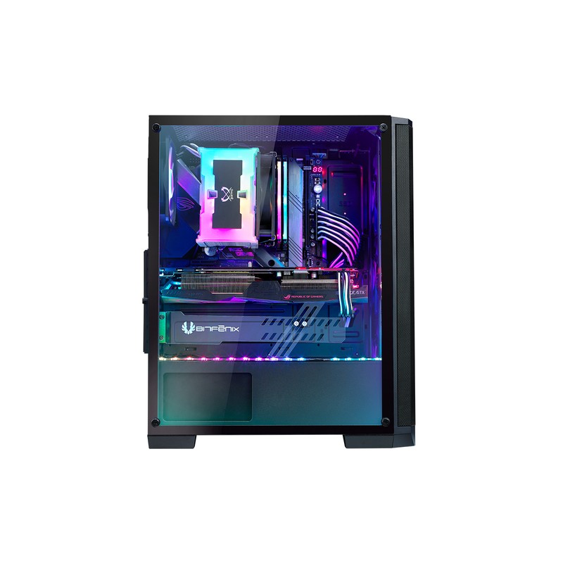 Caja Semitorre Atx Nova Mesh Se Tg 4a-rgb Negro Bitfenix