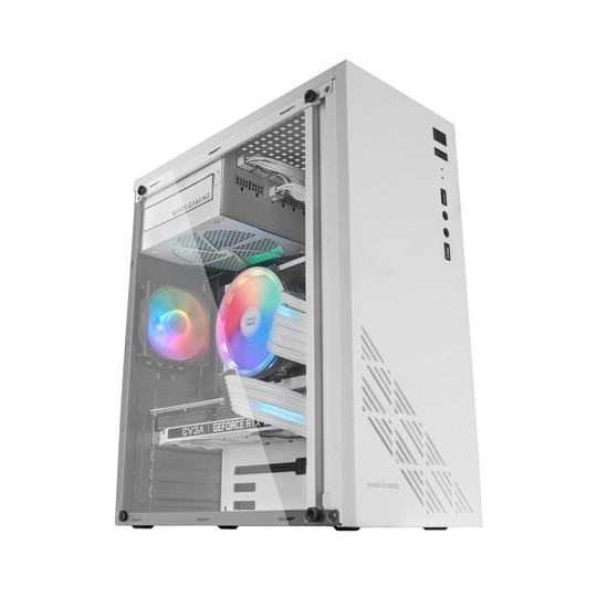 Caja Semitorre Atx Mc100 Blanco Mars Gaming
